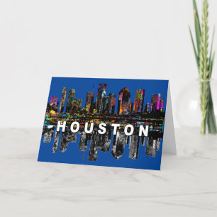 Houston, Texas en carte graffiti