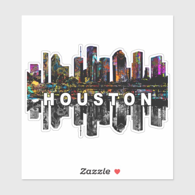 Houston, Texas en graffiti Sticker (Feuille)