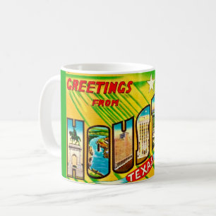 Houston Texas Greeting Postcard Mug
