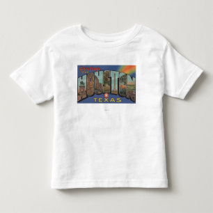 Houston, Texas - Large Letter Scenes 3 Toddler T-shirt