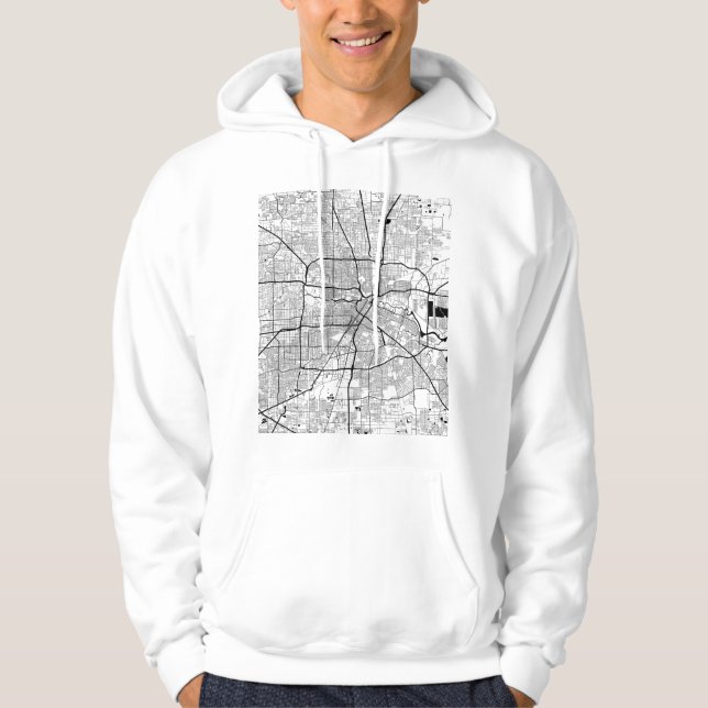 Houston Texas Map Hoodie (Front)
