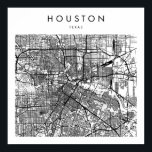 Houston Texas Minimal Modern Street Map Poster<br><div class="desc">Houston Texas Minimal Modern Street Map</div>