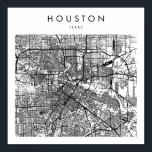 Houston Texas Minimal Modern Street Map Poster<br><div class="desc">Houston Texas Minimal Modern Street Map</div>
