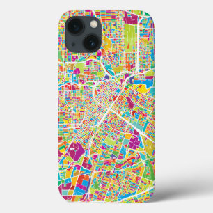 Houston, Texas Neon Map iPhone 13 Case