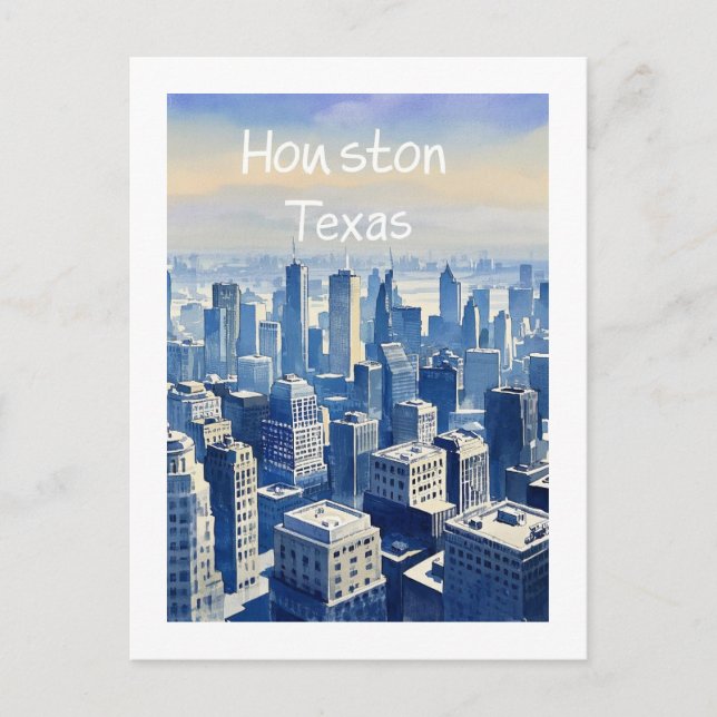 Houston Texas Postcard (Front)