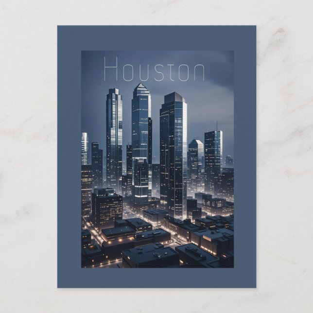 Houston Texas Postcard (Front)