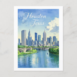 Houston Texas Postcard