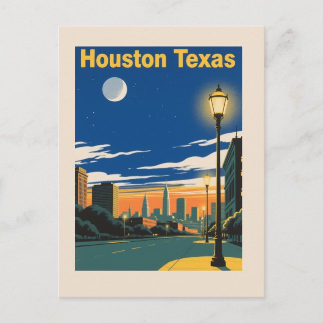 Houston Texas  Postcard (Front)