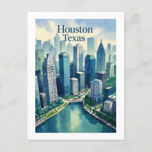 Houston Texas Postcard