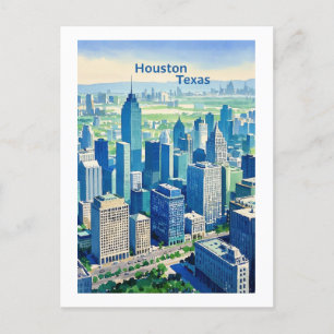 Houston Texas Postcard