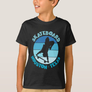 Houston Texas Skateboarder Urn Skateboarding  T-Shirt