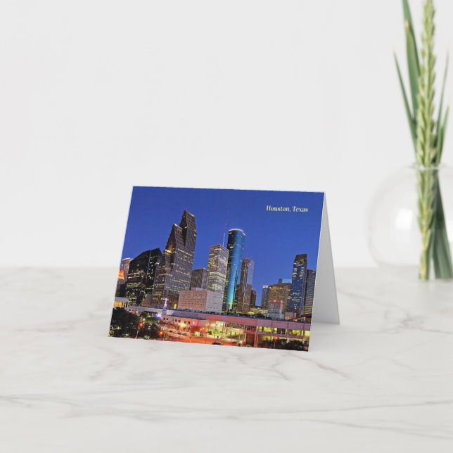Houston, Texas skyline Card (Front)