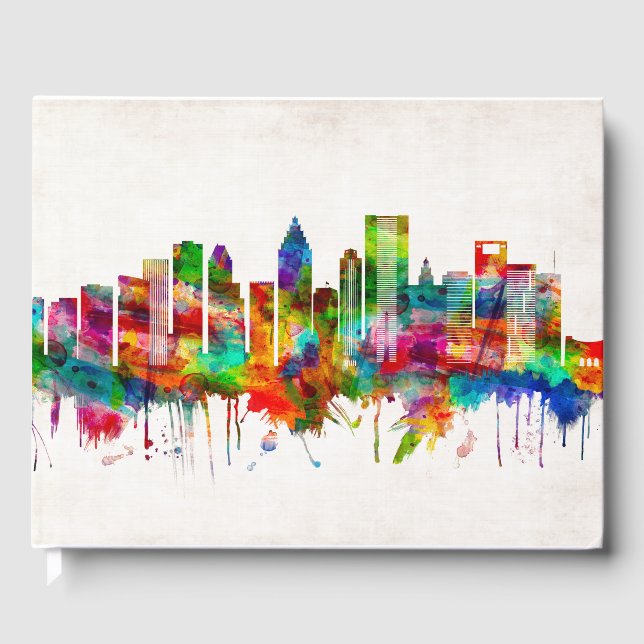 Houston Texas Skyline Guest Book (Front)