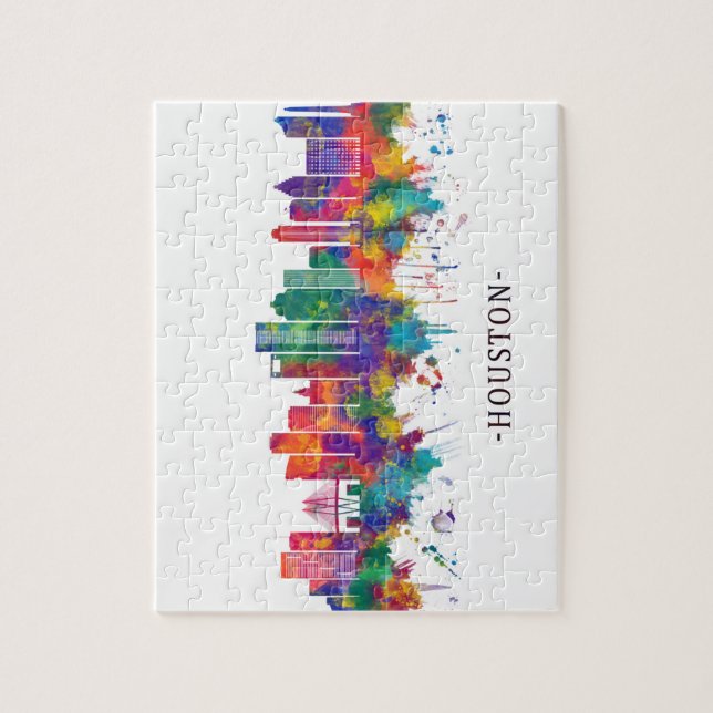 Houston Texas Skyline Jigsaw Puzzle (Vertical)