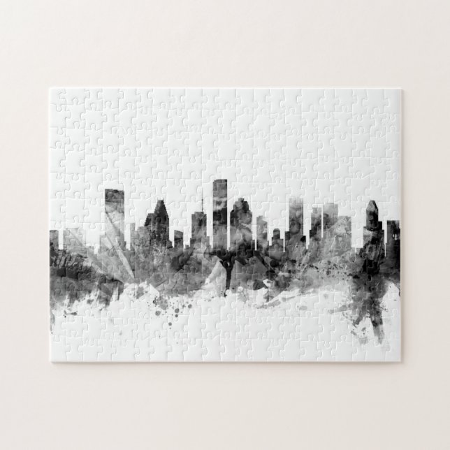 Houston Texas Skyline Jigsaw Puzzle (Horizontal)