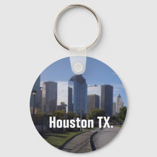 Houston Texas Skyline (Panoramic) Keychain