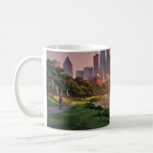 Houston Texas Travel Downtown Skyline  Coffee Mug