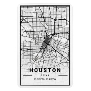 Houston Texas USA City Travel City Map Magnet