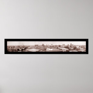 Houston TX Panoramic Photo 1911 Poster