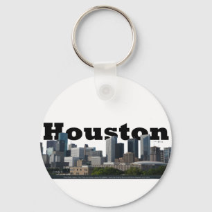 Houston, TX Skyline with Houston in the Sky Keychain