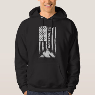 Houston Tx Texas American Patriotic Distressed Jul Hoodie