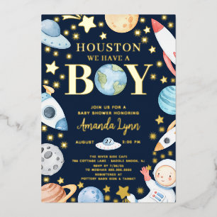 Houston We Have A Boy Outer Space