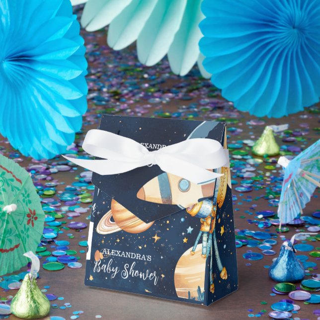 Houston We Have A Boy Outer Space Favor Box (Party)