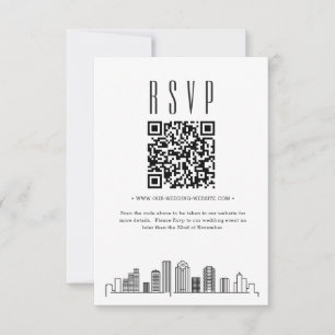 Houston Wedding QR code RSVP