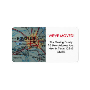 Houston We've Moved label