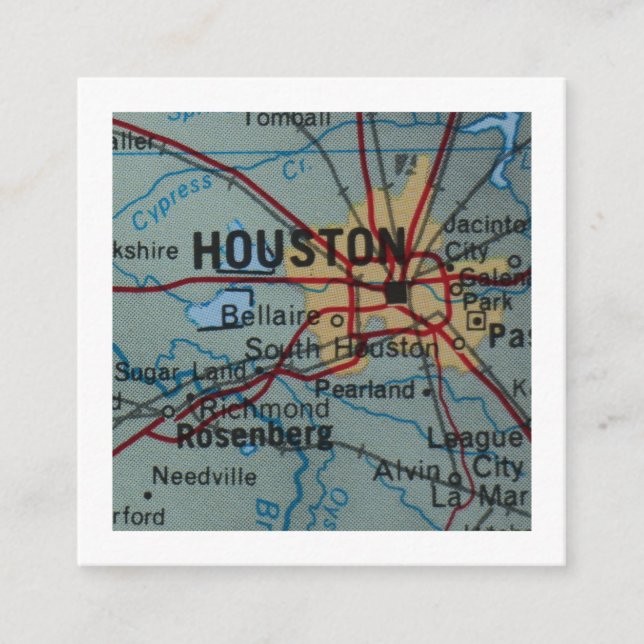 houston We've Moved New Address Card (Front)