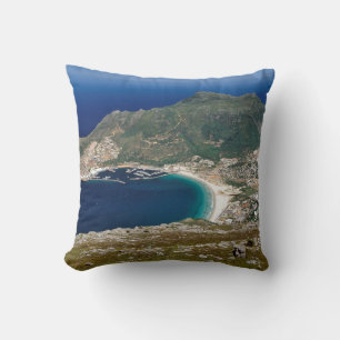 Hout Bay, The Sentinel And Atlantic Ocean Throw Pillow