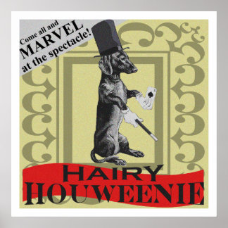 Houweenie poilue ! Poster de Wiener Dog "Carnival"
