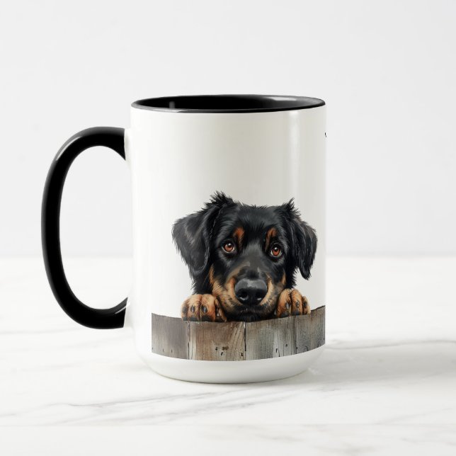 Hovawart Chien Mug (Gauche)