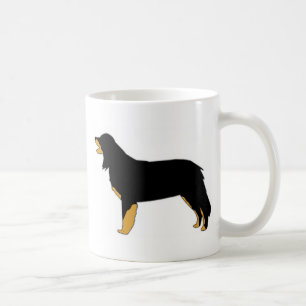 hovawart colour silhouette coffee mug