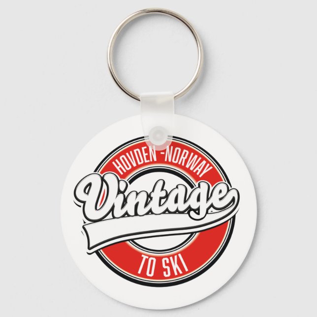 hovden norway logo keychain (Front)