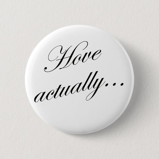 Hove actually... 2 inch round button (Front)