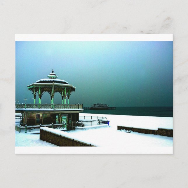 Hove Bandstand in Winter, Brighton Postcard (Front)
