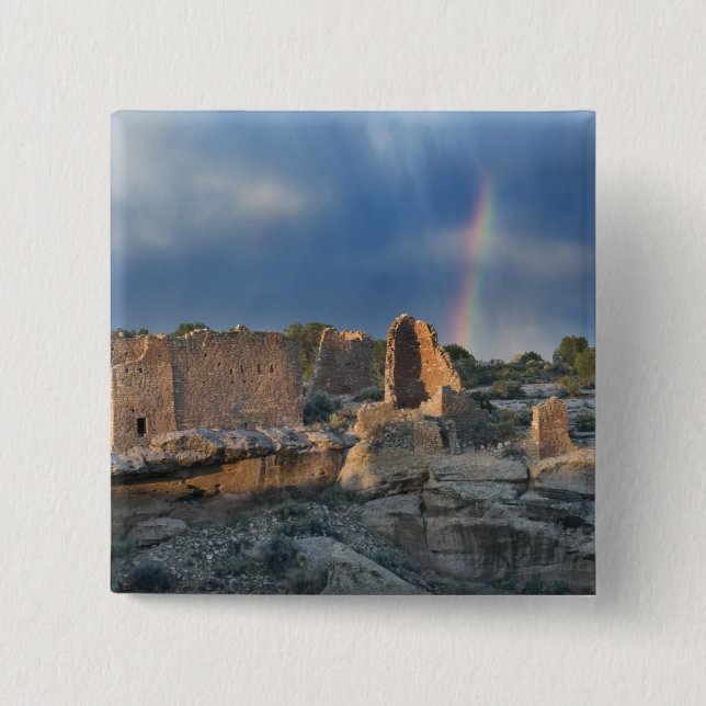 Hovenweep Castle, Hovenweep National Monument, 2 Inch Square Button (Front)