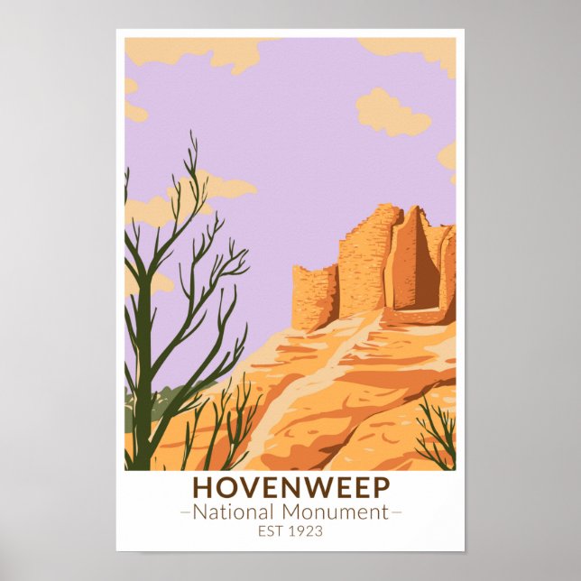 Hovenweep National Monument Cutthroat Castle Poster (Front)