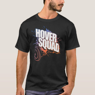 Hover Squad  Cool Orange Blue Gyro Hoverboard T-Shirt