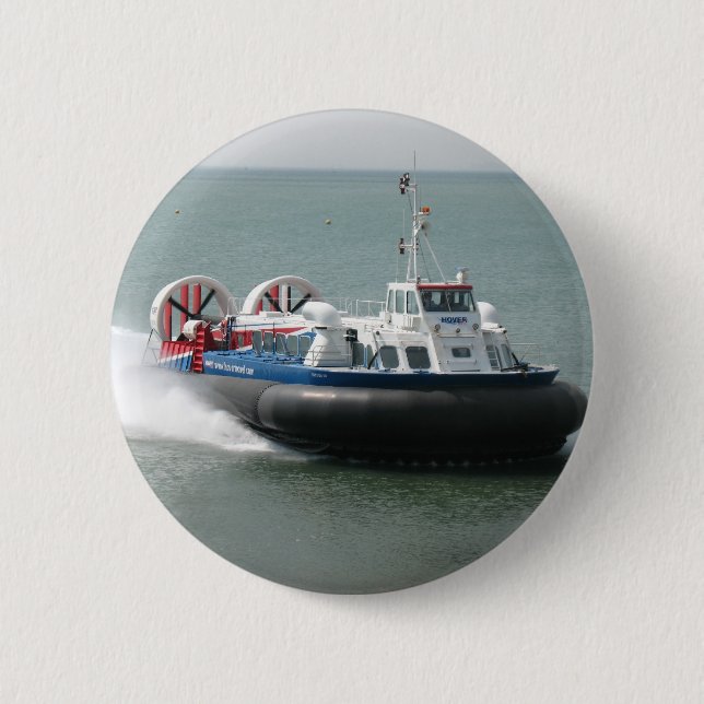 Hovercraft (7343) Pin/Badge 2 Inch Round Button (Front)