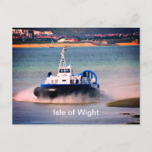 Hovercraft "Isle of Wight" transport Postcard