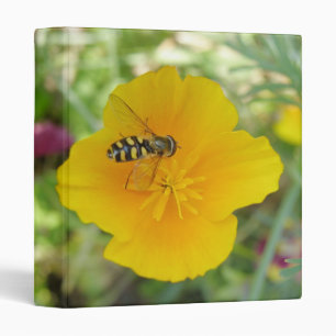 Hoverfly and Californian Poppy Binder