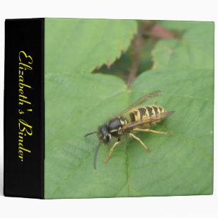 Hoverfly on a Leaf Custom Binder
