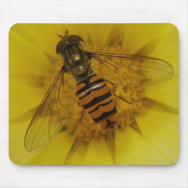 Hoverfly on a Marigold Mousepad (Front)