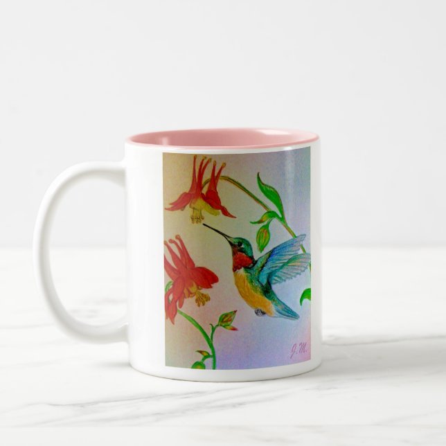 Hovering Hummer Coffee Mug (Left)