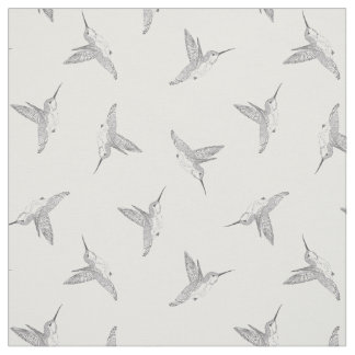 Hovering Hummingbird Tossed Print Fabric