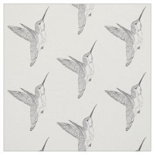 Hovering Hummingbirds Print Fabric