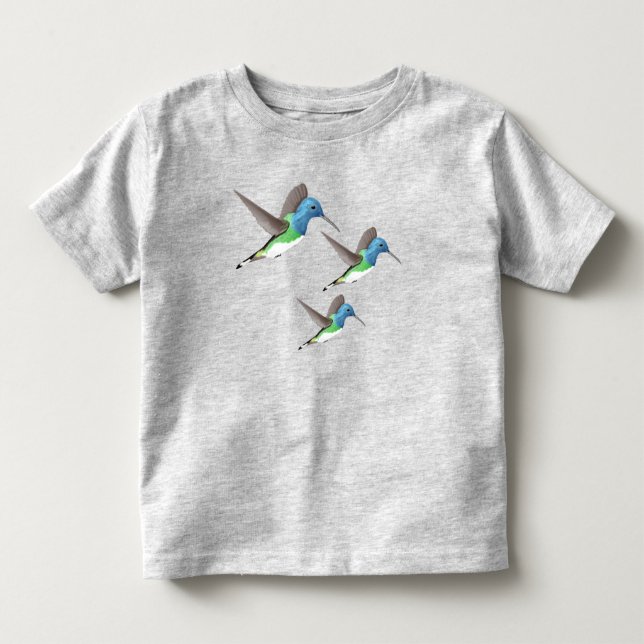 Hovering Jacobin Hummingbird - transparent. Toddler T-shirt (Front)