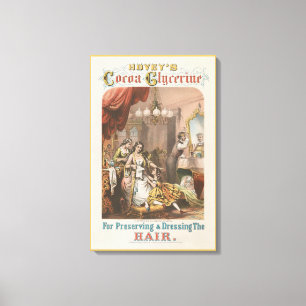Hovey's Cocoa Glycerine, Circa 1860 Canvas Print